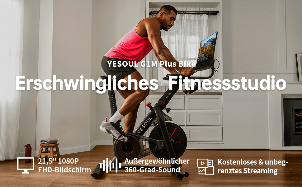 YESOUL G1M Plus: Електричний велотренажер з 21.5