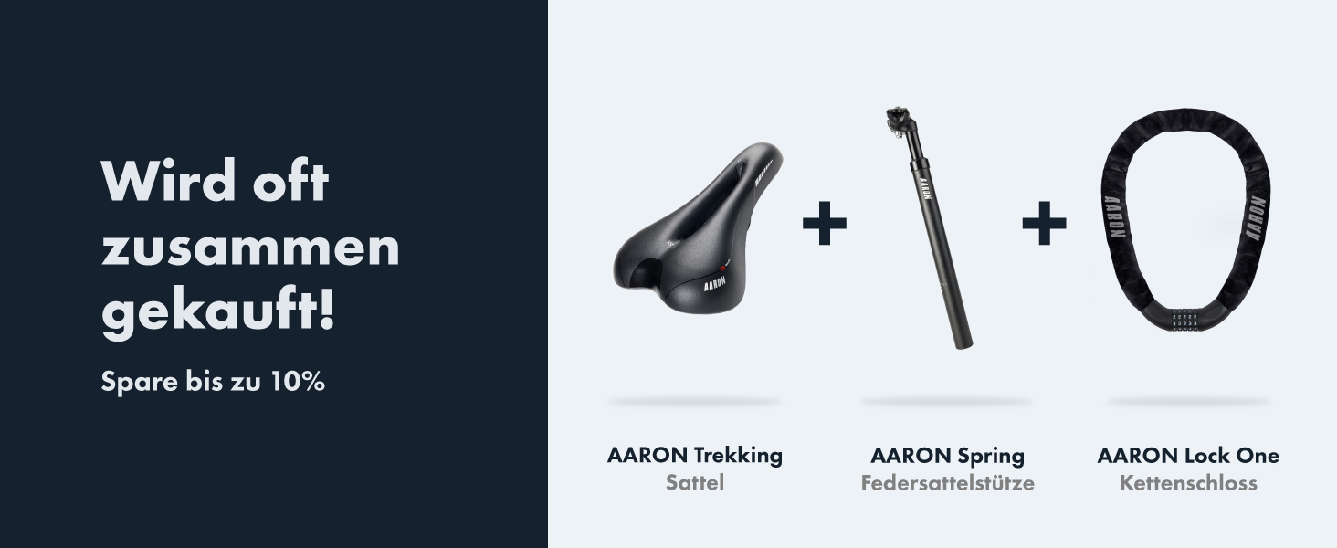 Велосипедне сідло AARON - ергономічне сідло для жінок та чоловіків, гелеве, водонепроникне. Підходить для трекінгового велосипеда, гірського велосипеда, міського велосипеда, електровелосипеда