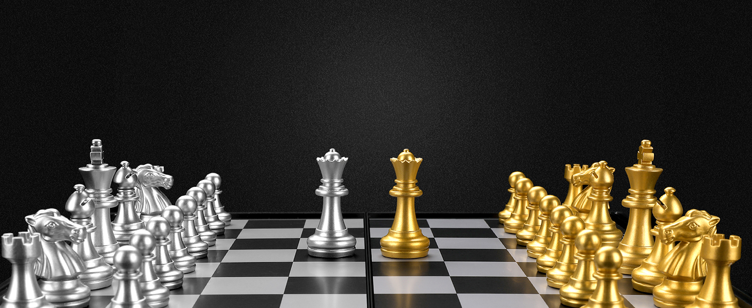 Набір для гри в шахи Peradix з магнітним складанням, 25*25 см, золотий (для дітей від 6 років)