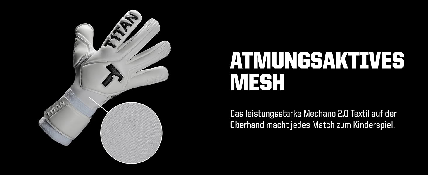 Воротарські рукавички T1TAN Legend White-Out для дорослих та дітей, професійні, з покриттям Gecko Grip 4 мм, Made in Germany, білі
