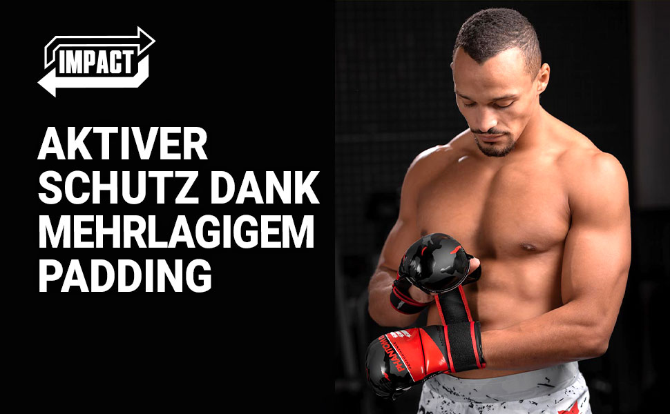 Боксерські рукавички Phantom Apex | Професійні рукавички для спарингу, бою, боксу, фріфайту (Raider - Чорний/Червоний, L-XL)