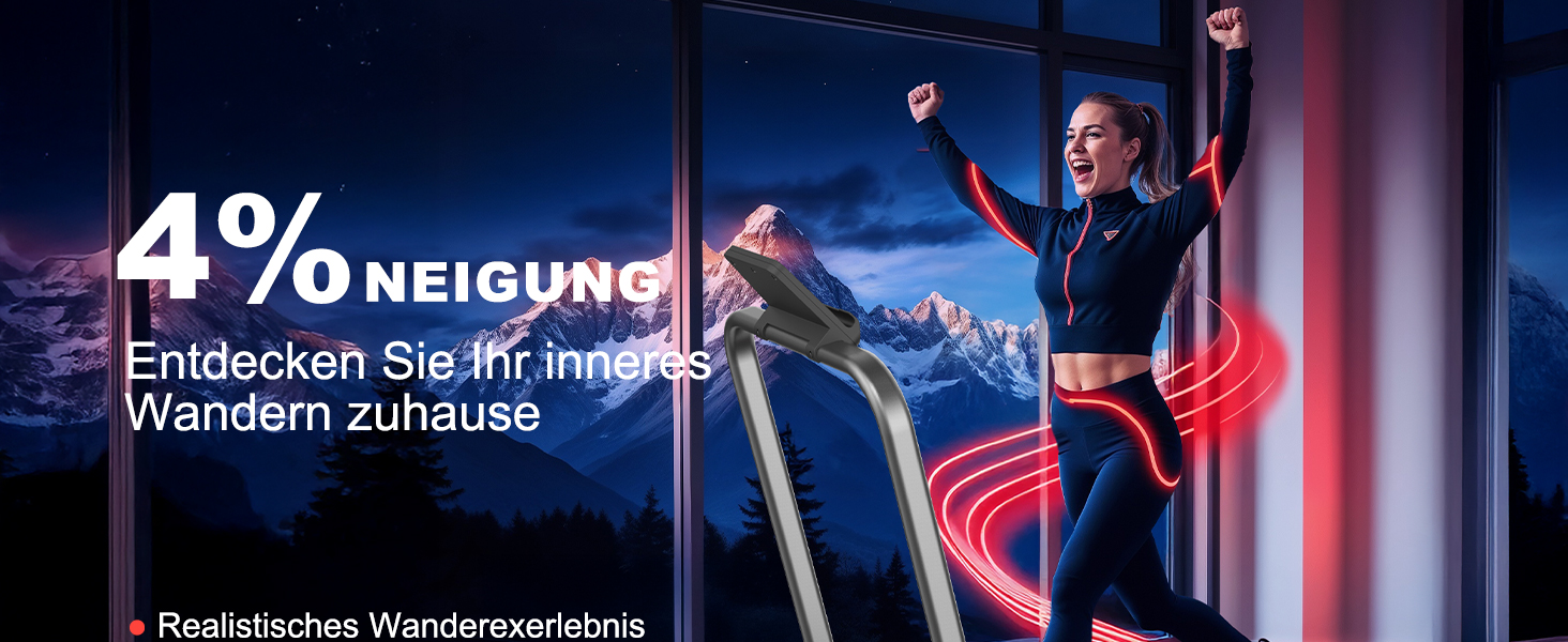 Біговий тренажер MaxVibe для дому: швидкість до 10 км/год, потужність 2.5 PS, вантажопідйомність 100 кг, нахил 4%, Dual Mode (ходьба/біг)