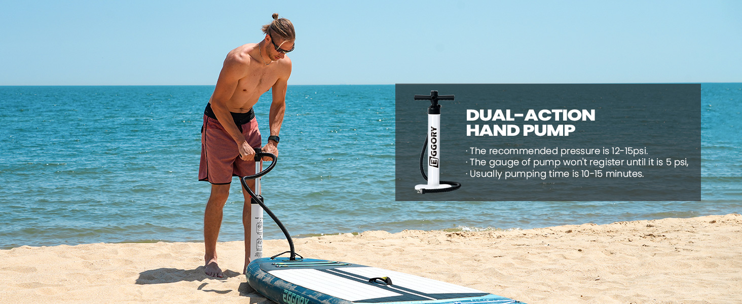 Надувний SUP-борд Jelly Wald Extra Wide: дошка для плавання з фіном, ручним насосом, для подорожей