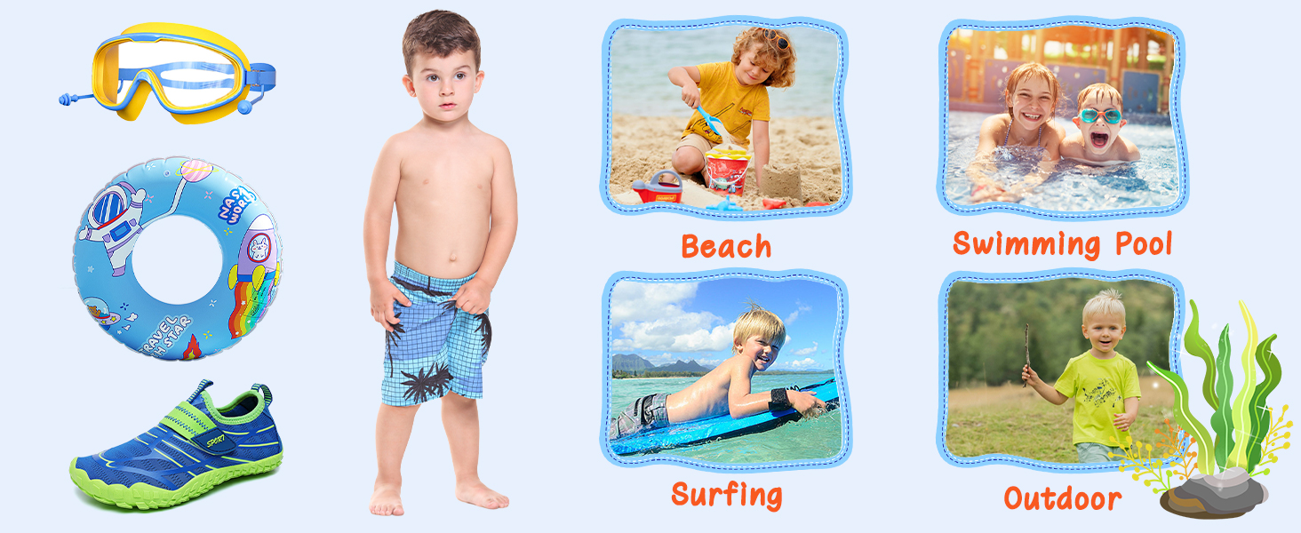 Дитячі аквашузи Hanani для хлопчиків та дівчаток. Легкі, швидковисихаючі, для плавання та відпочинку на пляжі. Розмір 34 EU, червоний колір