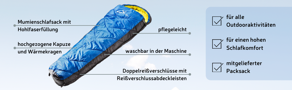 Дитячий спальний мішок Black Crevice для кемпінгу та подорожей (зелений)