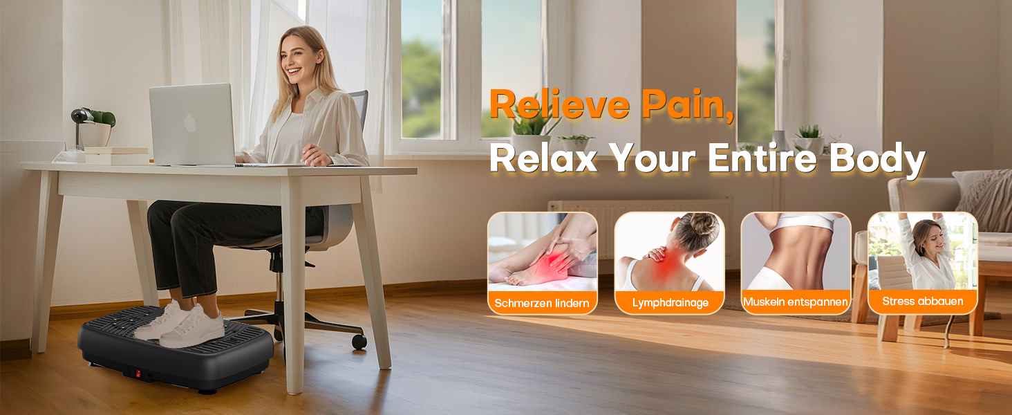 Вібраційна платформа MOSUNY з подвійним мотором для схуднення, тренувань всього тіла та нарощування м'язів - масажер, 450 LBS, для дому