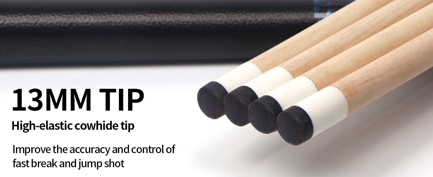 Набір для більярду Horse Billardqueue: 4 більярдні кийки з канадського акації, 58 дюймів, вага 18-21 oz, 2 крейди, для дорослих