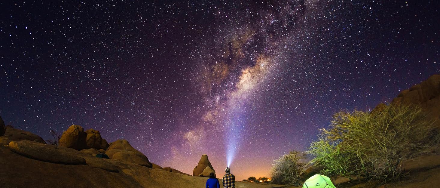 Ліхтарик LED BUCASA, 2000 люмен, 3 режими, збільшення, водонепроникний, для кемпінгу та активного відпочинку (2 шт.)