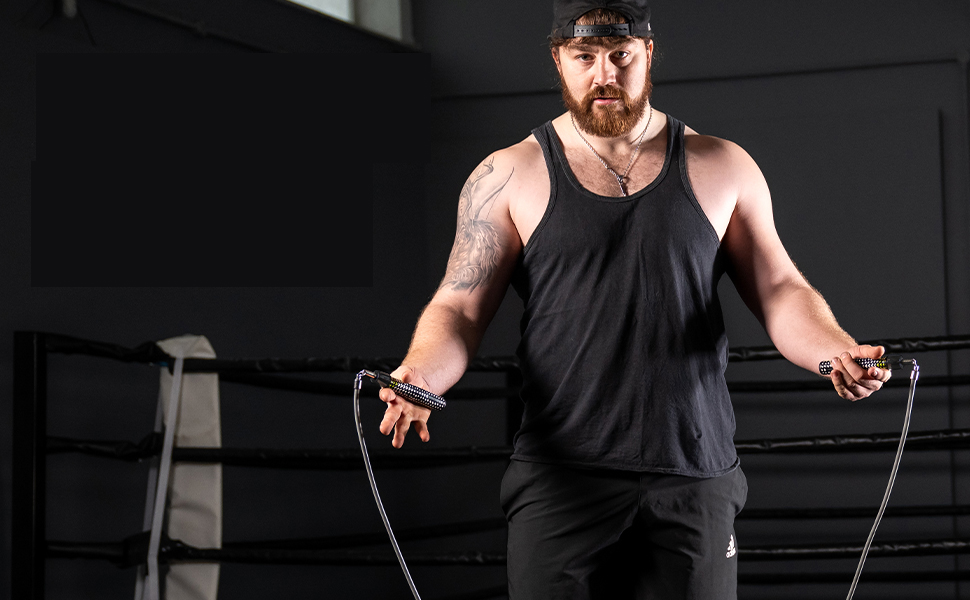 Стрибкове канат Hererope з вагою 250г, регульований, з підшипниками, неслизька ручка, міцний сталевий трос, для чоловіків та жінок, фітнес, HIIT