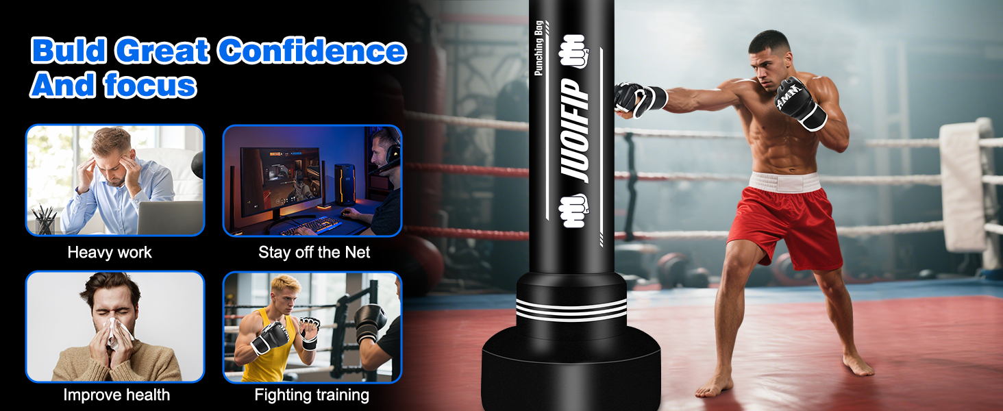 Boxsack YORWHIN 180см: Надувний боксерський мішок для тренувань MMA, Муай Тай, Фитнесу (з рукавичками)