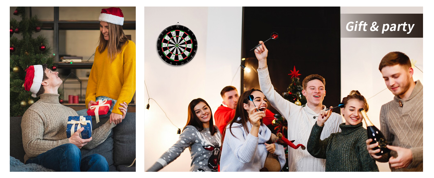 Професійні сталеві дротики CyeeLife з металевими наконечниками (12 шт.) + 24 пір'я + точилка, 22 г (Чорні)