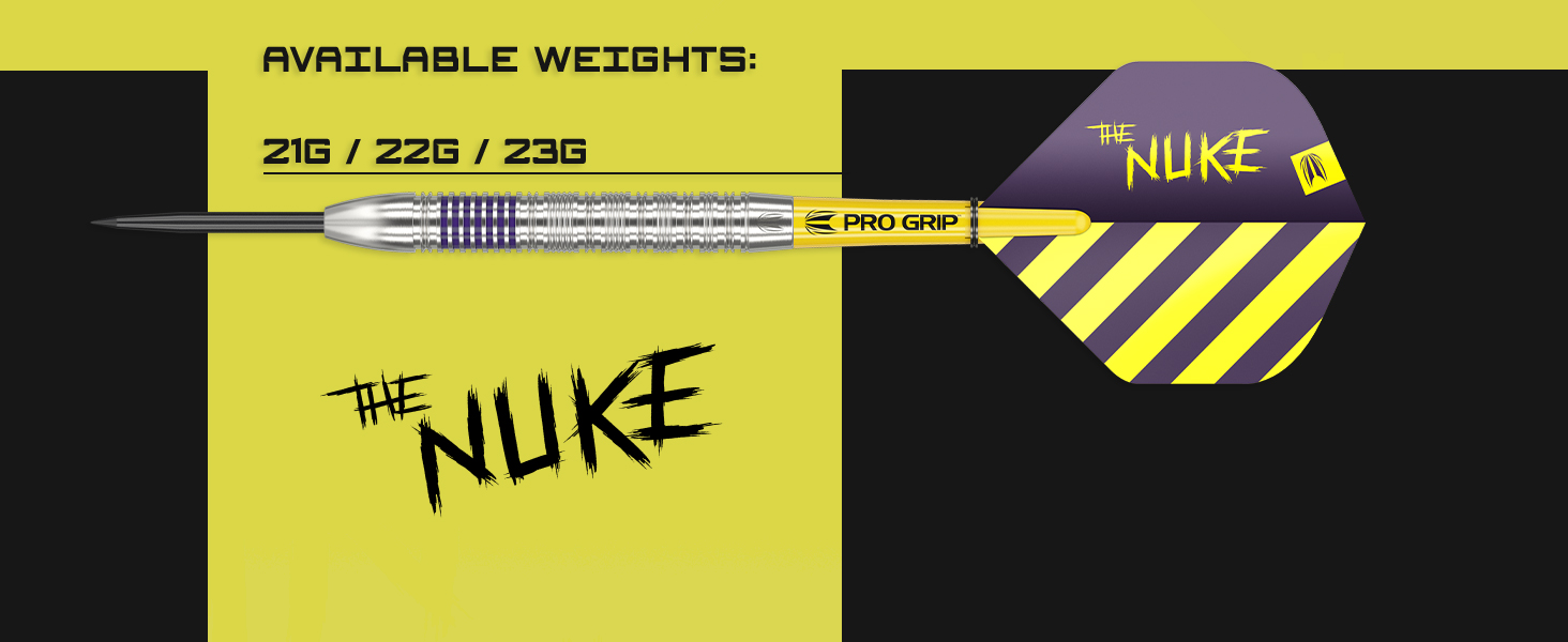 Дарти Target Luke Littler 80% Tungsten (21/22/23г) - Професійний набір сталевих дартсів з аксесуарами