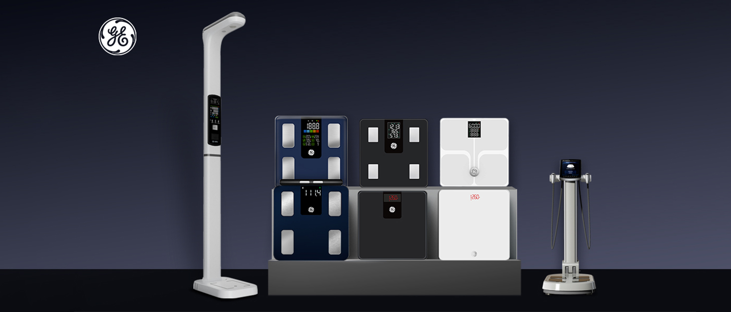 Інтелектуальна вага GE для вимірювання ваги тіла, цифрова вага для людей з 8 електродами, 27 вимірювань (жир, ІМТ, м'язова маса), аналізатор складу тіла, Bluetooth, точна вага, 27 показників, максимальне навантаження 180 кг