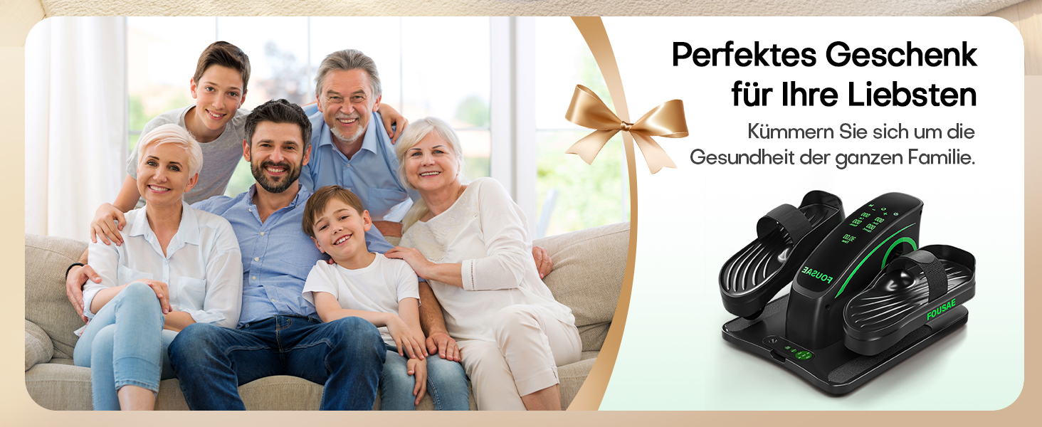 Еліптичний тренажер під стіл, компактний електричний велотренажер для ніг, 15 рівнів швидкості, тихий, для літніх людей