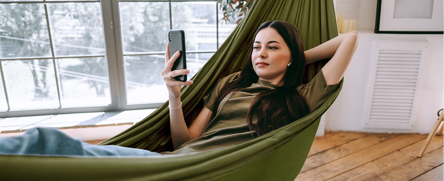 Гімніс Гамак Ultraleicht Outdoor для подорожей, кемпінгу та відпочинку на природі. Міцний гамак з надійними карабінами та тросами, витримує до 300 кг