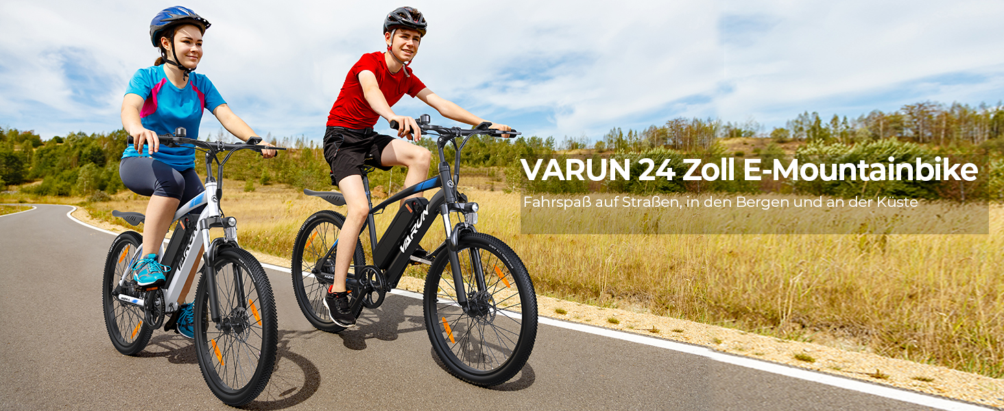 Електровелосипед VARUN 26'/24', 250Вт, акум. 48В/36В, передача 21/1, запас 50-80 км