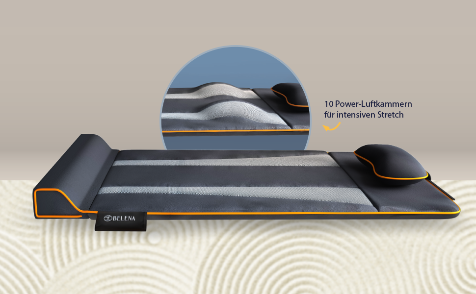 Belena Active Pro - електричний масажер для ніг з інфрачервоним нагрівом та 6 ротаційними насадками (Shiatsu масажна матрац)