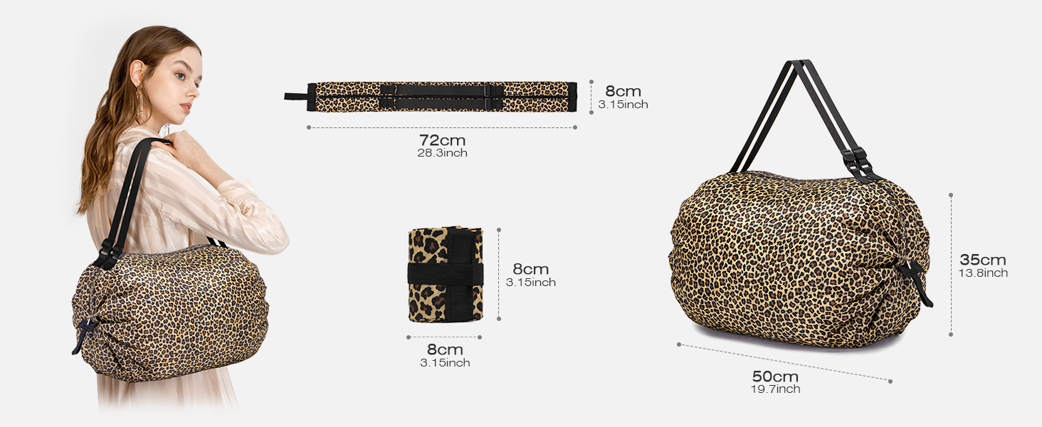 Спортивна сумка-рюкзак SPAHER Leopard: 40x30x20 см, для ручної поклажі Wizzair, Vueling, для подорожей, фітнесу, дамам та чоловікам