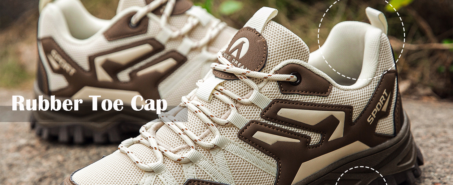 Чоловічі трекінгові черевики для хайкінгу та кемпінгу, 44 EU, бежево-коричневі