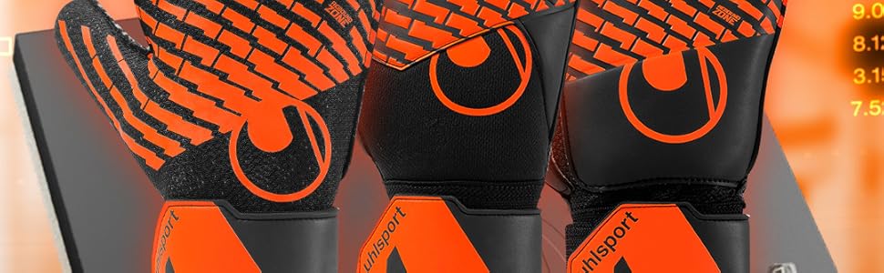 Воротарські рукавиці uhlsport Herren FM Soft Resist+ Flex Frame 8.5 чорно-помаранчеві