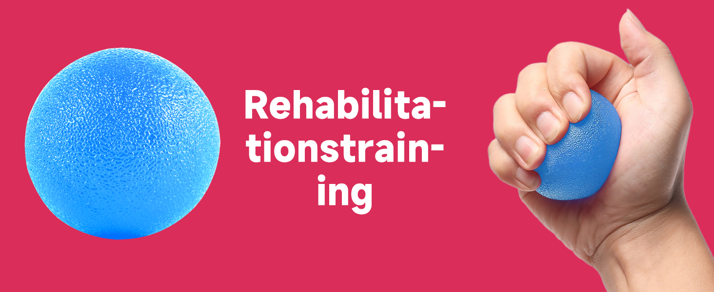 FitBeast Тренажер для рук та пальців, набір 5 шт. - регульований тренажер, тренажер для пальців, тренажер зап'ястя, кільце для тренувань та куля для зняття стресу (Світло-блакитний)