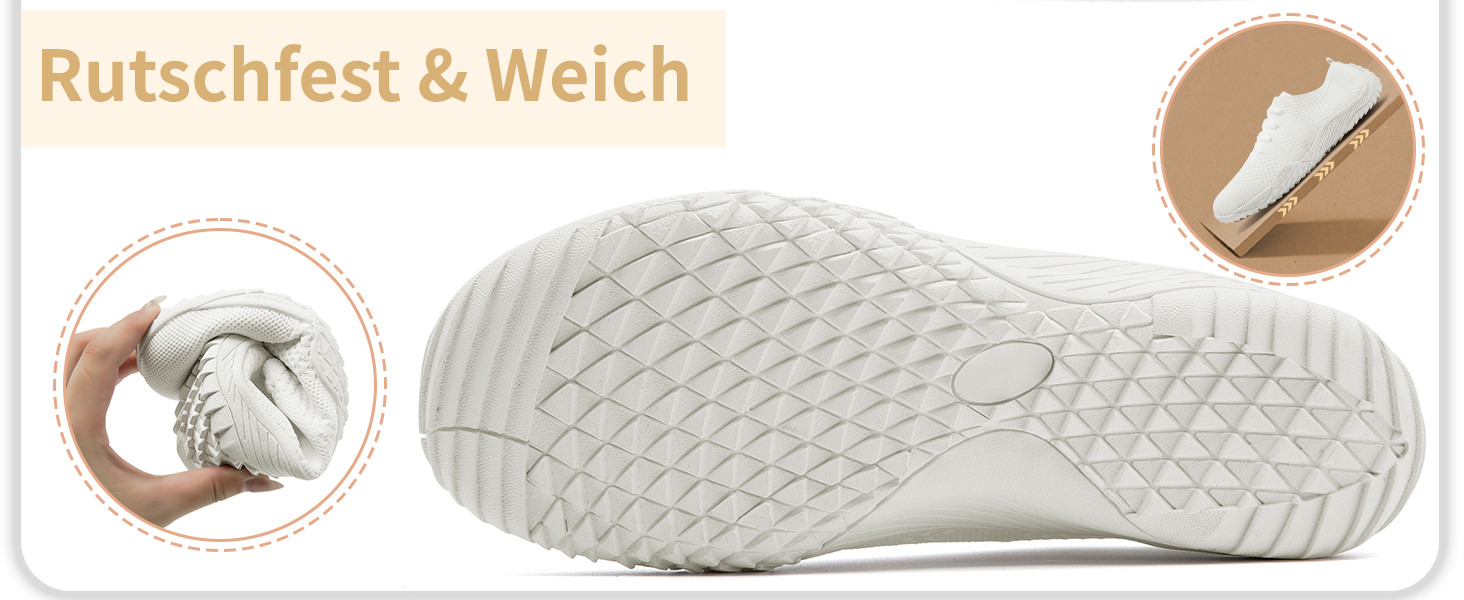 Жіночі спортивні кросівки Barfuss для бігу та занять спорту. Легкі, зручні, з підошвою, що не ковзає. Розмір 40 EU, чорний колір.