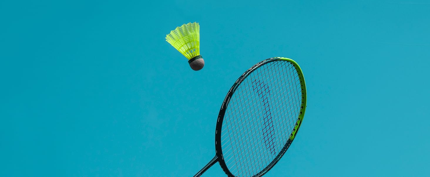 6 штук воланчики для бадмінтону жовтого кольору, для тренувань та змагань. Воланчики для бадмінтону для гри на відкритому повітрі та в приміщенні