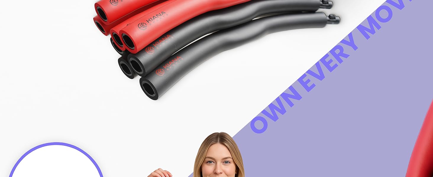 Хула-хуп кільце KIANA SPORTS® для дорослих, 1,2 кг - з сумкою та планом тренувань. Стабільний, з німецькою розробкою, для схуднення, фітнес-кільце з хвилями, блакитний