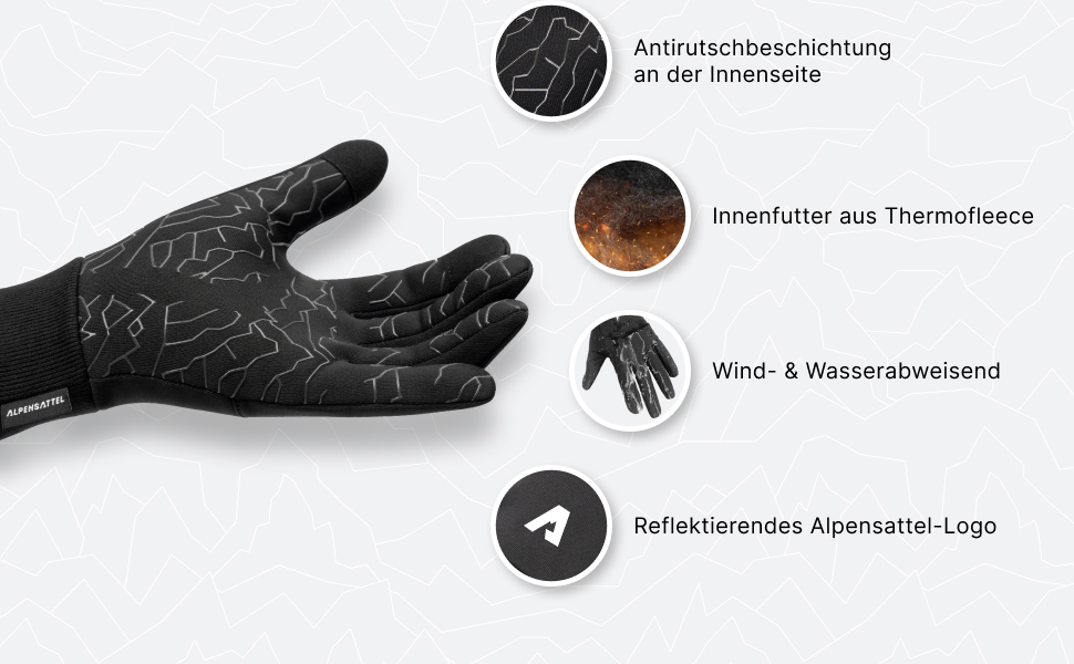 Велосипедні рукавички Alpensattel Premium 2.0 Thermo: водонепроникні, вітрозахисні, з антиковзким покриттям та підтримкою сенсорного екрану, розміри S-XXL