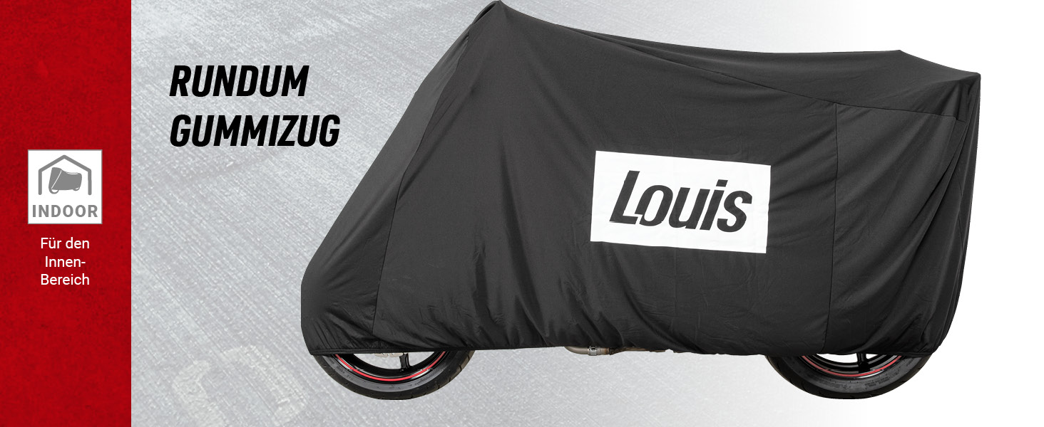 Чохол для мотоцикла Louis Indoor (XL-XXL) — еластичний, дихаючий, стійкий до розривів та пилу, захисний