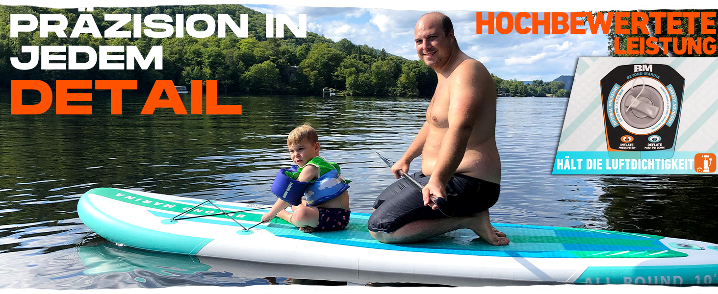 Надувний SUP-борд BEYOND MARINA 2-в-1 з сидінням, аксесуари, 320x81x15 см, білий