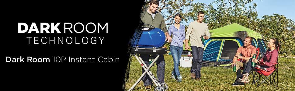 Намет Coleman Cabin 4-місний, коричнево-чорний, швидка установка