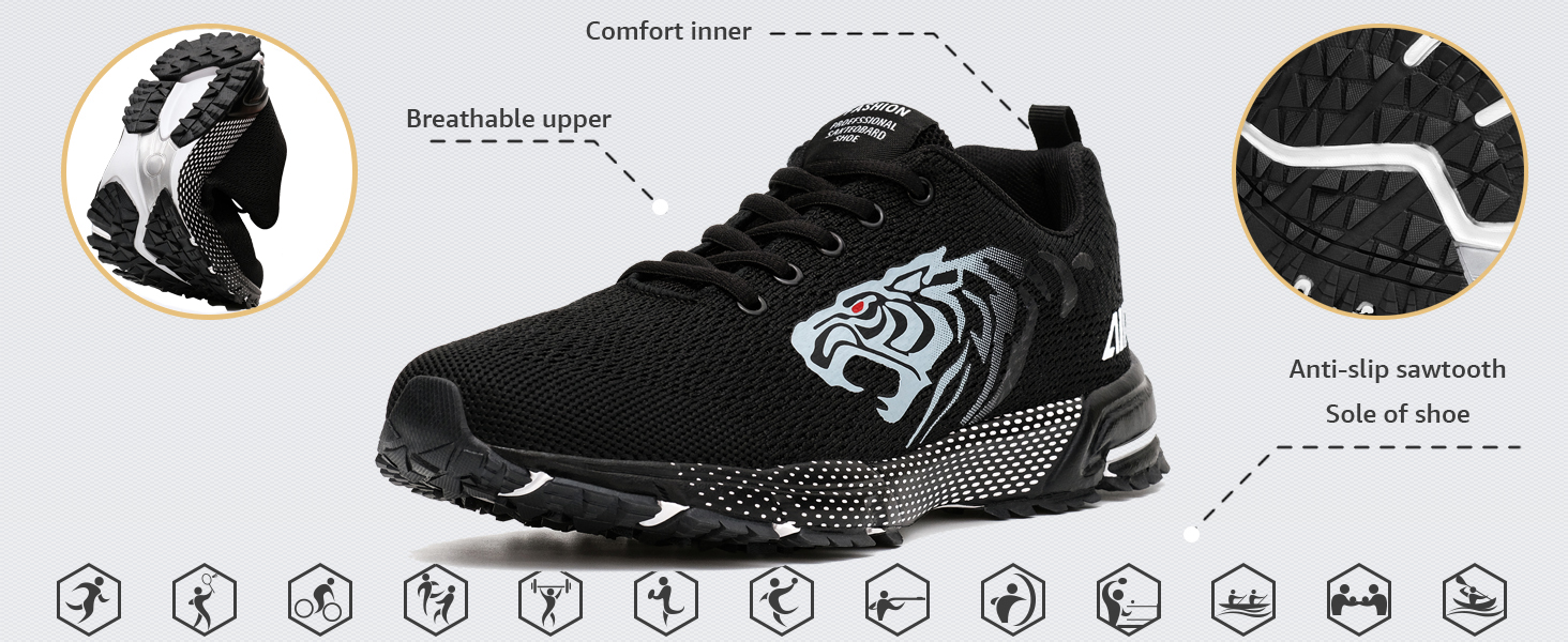 Чоловічі кросівки ASHION: дихаючі, легкі, для бігу та повсякденного носіння, розмір 43 EU, блакитні