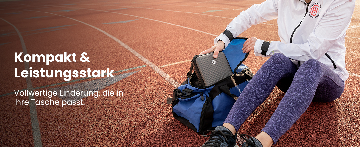 Масажер для м'язів Bob and Brad Q2 Ultra з інфрачервоним нагрівальним насадкою, портативний, тихий, для зняття м'язового болю, чорний + інфрачервоний нагрів