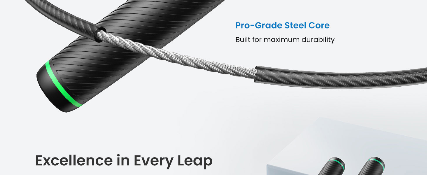 Скакалка Fitdays з лічильником, розумний вантажний канат для тренувань, регульований канат для початківців та професіоналів, Jump Rope з аналізом даних через APP, підрахунок калорій