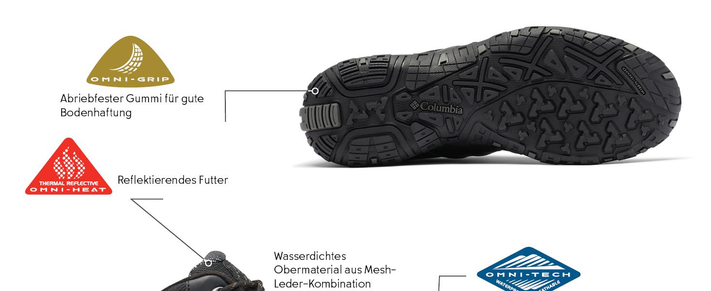 Чоловічі трекінгові черевики Columbia Gunnison 50 Black Goldenrod