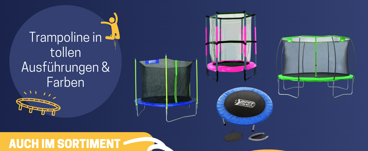 Батут для стрибоків Superstar 2.0: великий, з сіткою безпеки, Ø 305 см, для дітей та активного відпочинку