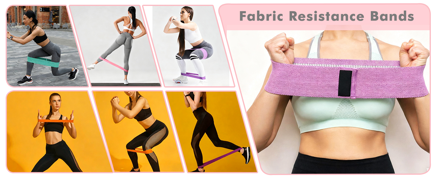 Pilates-кільце з набором для домашніх тренувань: Magic Circle 35 см, утяжелители для щиколоток та зап'ясть, гумові стрічки, для початківців, рожевий колір