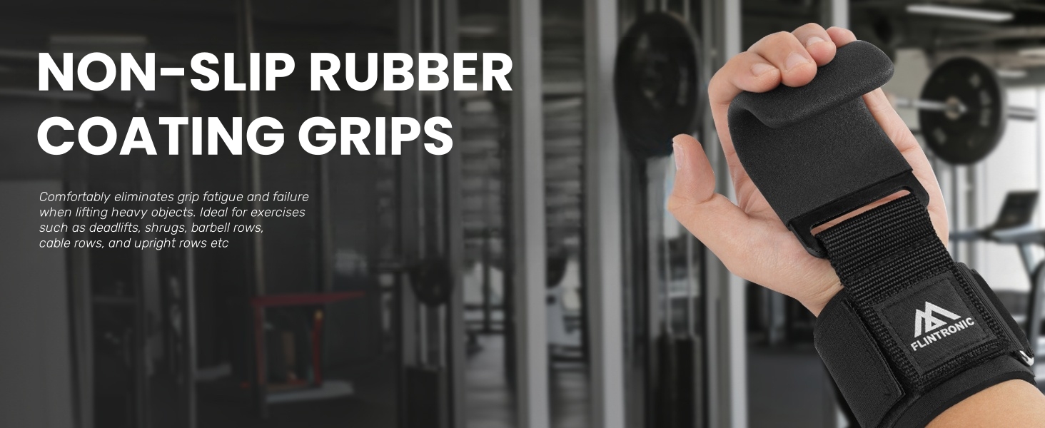 Напульсники для силових тренувань Flintronic Power Zughilfen, шкіряні напульсники для бодібілдингу, 8 мм неопренова підкладка та бавовна, 2 шт. (широка підкладка 6.7 см)