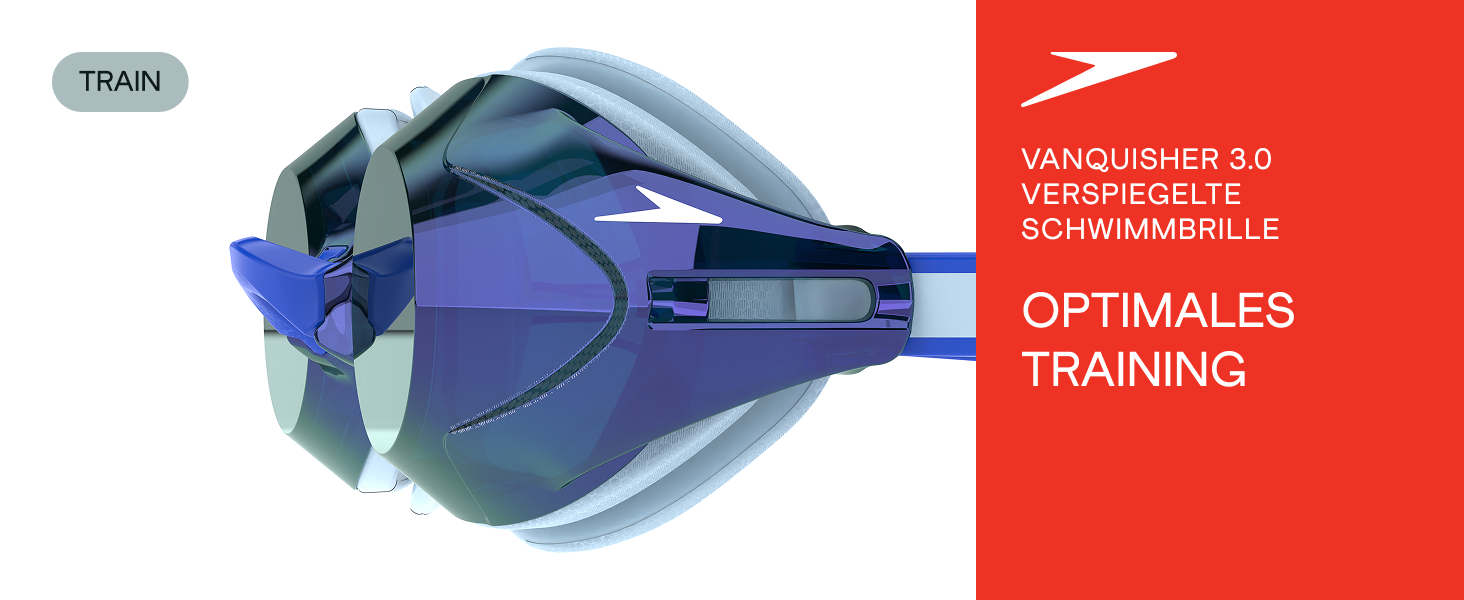Окуляри для плавання Speedo Vanquisher 3.0 дзеркальні, чорні, унісекс