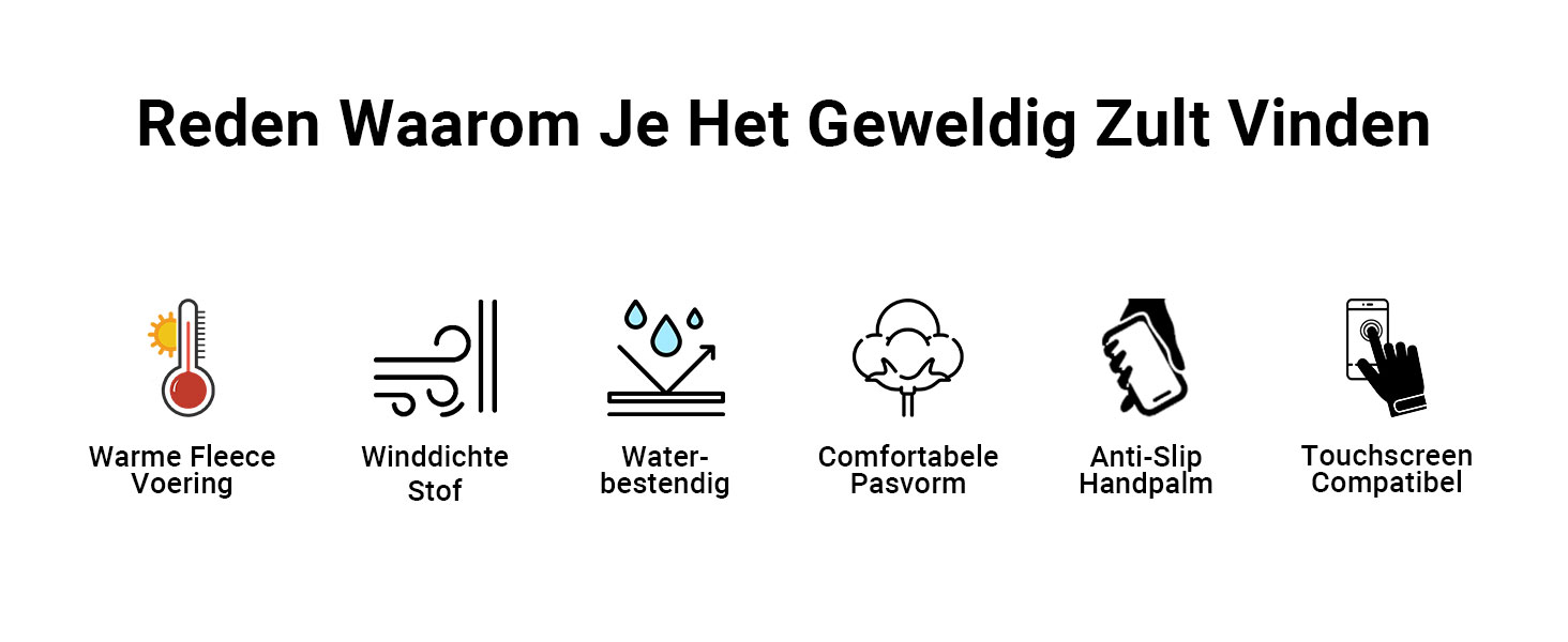 Зимові велорукавички FDX з повним пальцем, дихаючі, водовідштовхувальні, вітронепроникні, з гелевою підкладкою, сумісні з сенсорними екранами, неслизькі, теплі – ідеальні для MTB, шосе, їзди на велосипеді та бігу. Чорний/Білий S