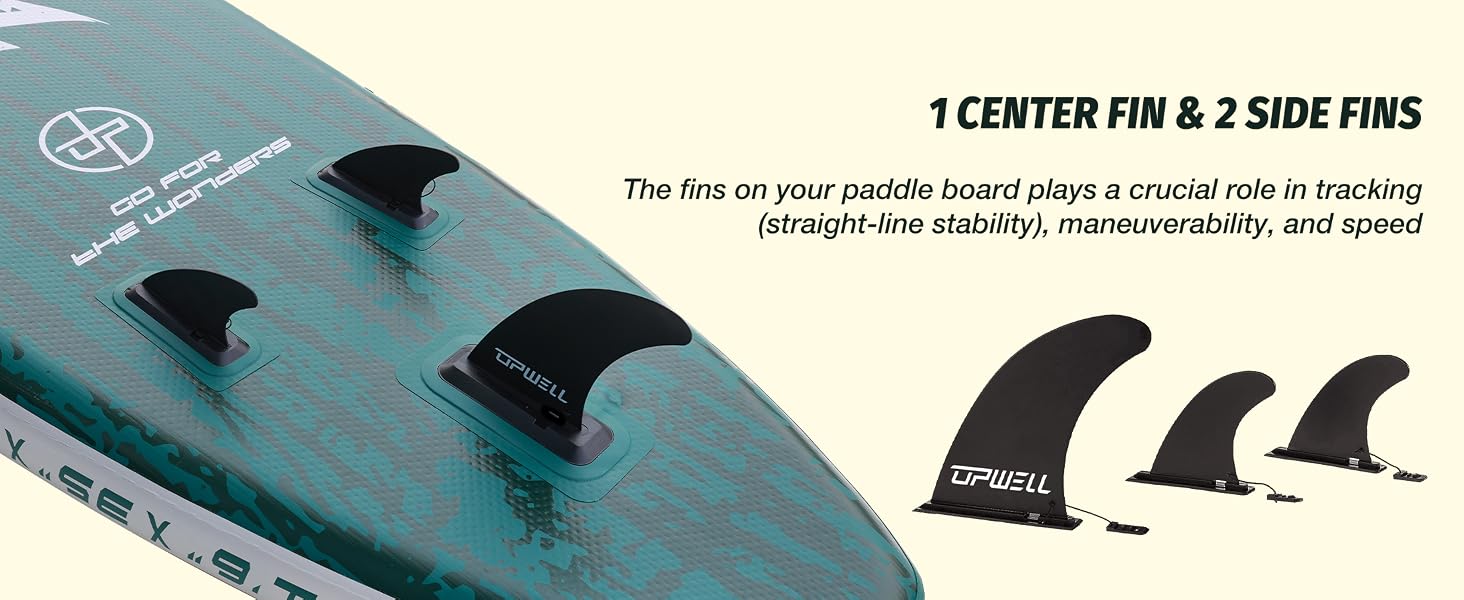 SUP-дошка Upwell 350x89 см, надувна, з сидінням, 2+1, для дорослих та підлітків, Sequoia Green - комплект з рюкзаком, веслом, лішем та помпою
