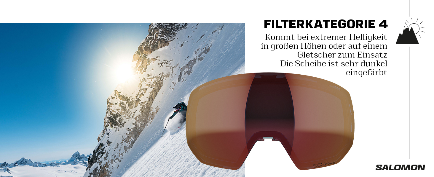 Окуляри Salomon Aksium 20 Photochromic Unisex Ski Snowboarding, відмінна посадка та комфорт, довговічність та автоматична оптимізація Vision NS Black