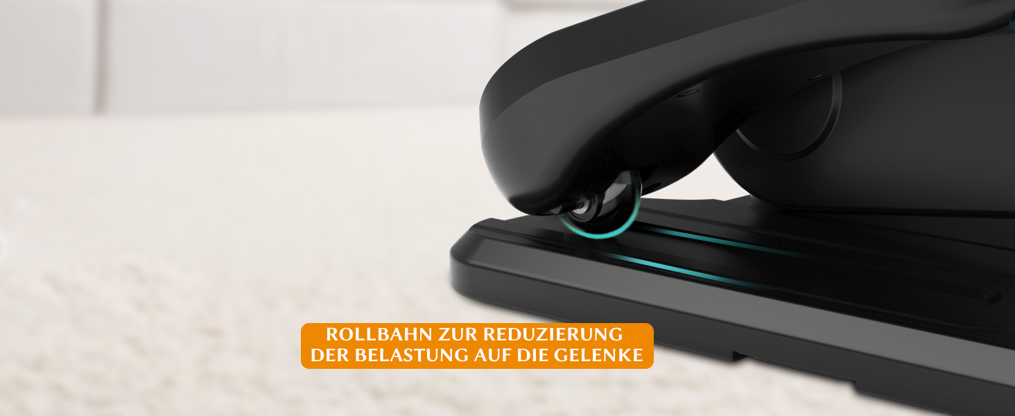 Електричний еліптичний тренажер Amonax, міні крос-тренажер для дому, сидячий велотренажер для літніх людей, кардіо тренажер під стіл, чорний Pro