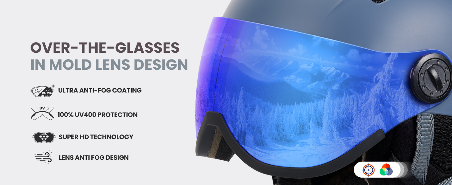 Шолом для сноубордингу та лиж OutdoorMaster з маскою, захисний EPS-піна, 14 вентиляційних отворів, сірий матовий, M