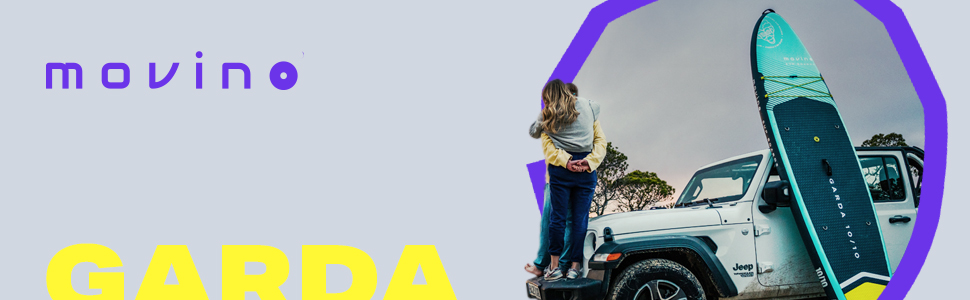 Надувний SUP-борд Movino Garda Allround 10'10' (330x81x15см) 2в1, комплект, до 150 кг, Navy-Orange