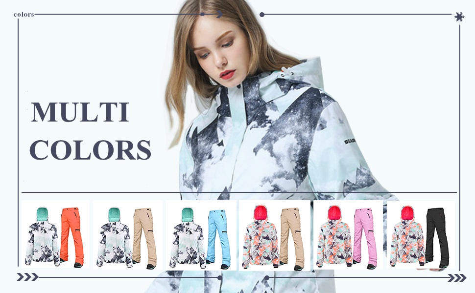 Жіночий комплект для сноубордингу та лижного спорту: куртка та штани, водонепроникний, вітронепроникний, теплий, для туризму, сноубордингу, лижного спорту, оранжевий+чорний, розмір L