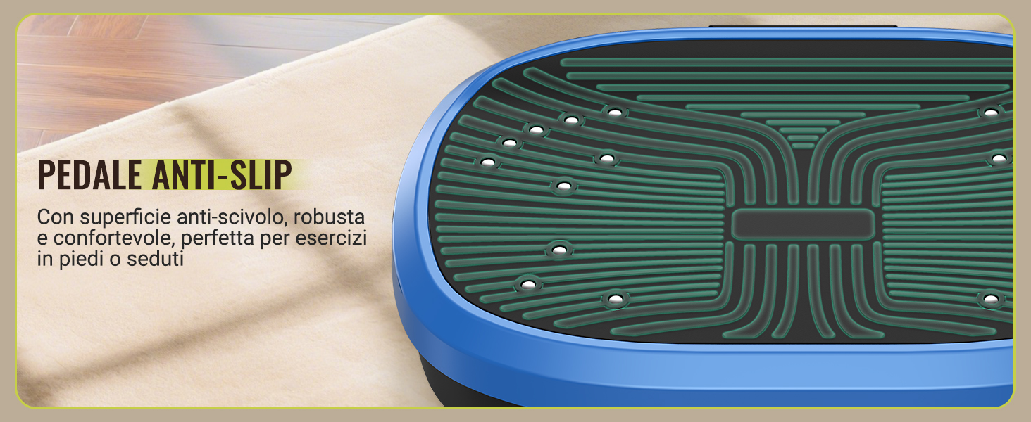 Вібраційна платформа FLYBIRD для всього тіла з пультом дистанційного керування, 120 швидкостей, 150 кг, N-блакитний (Переможець тесту 2025)