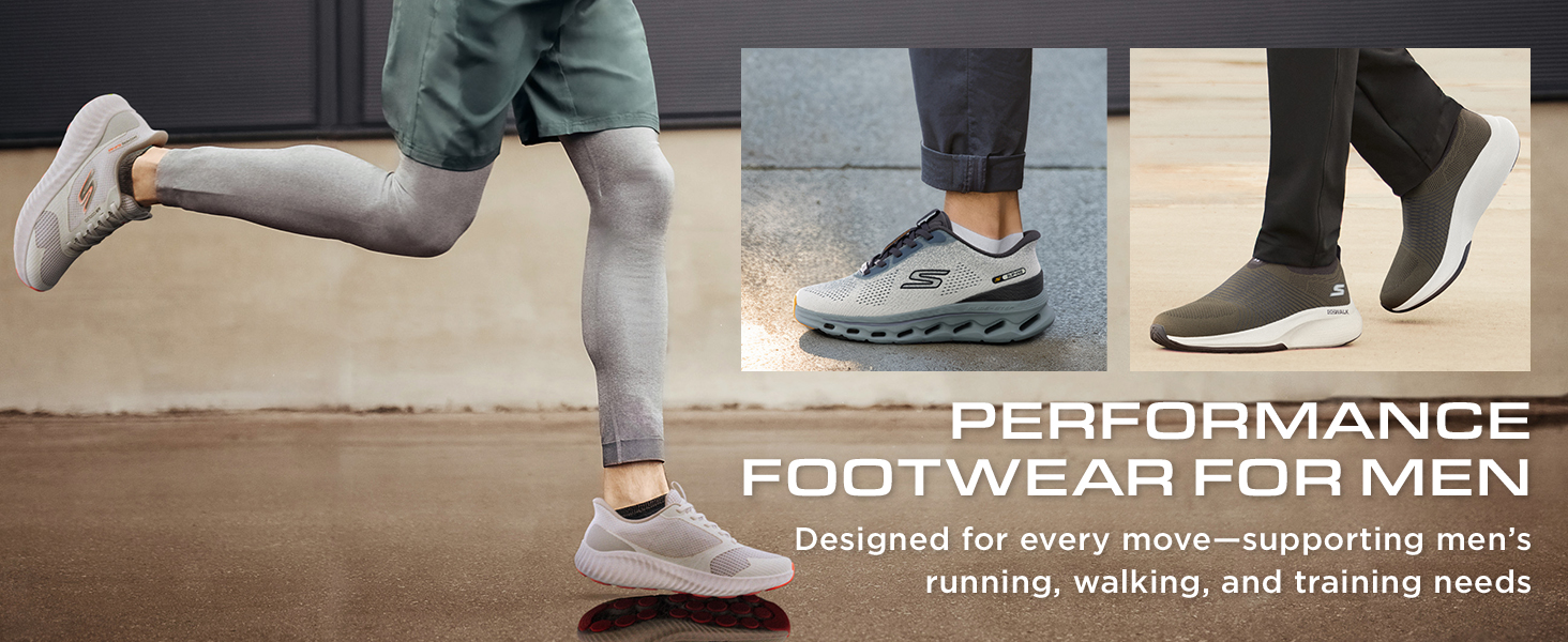 Чоловічі сліпони Skechers Max Cushioning Premier 2.0 Ascendant II (42 EU, Чорний текстиль, синтетика)