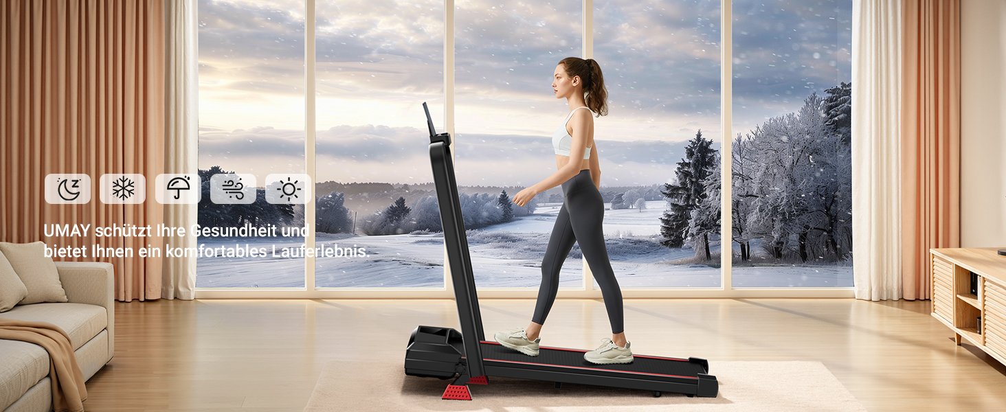 Біговий тренажер для дому складний, 12 км/год, з нахилом 15%, Walking Pad, максимальне навантаження 136 кг